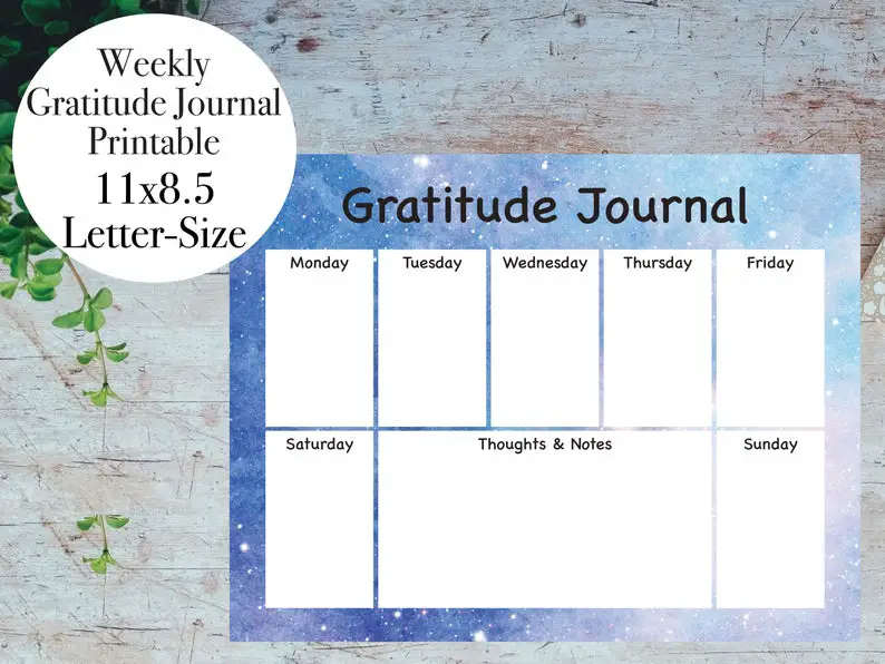 gratitude journal goodnotes