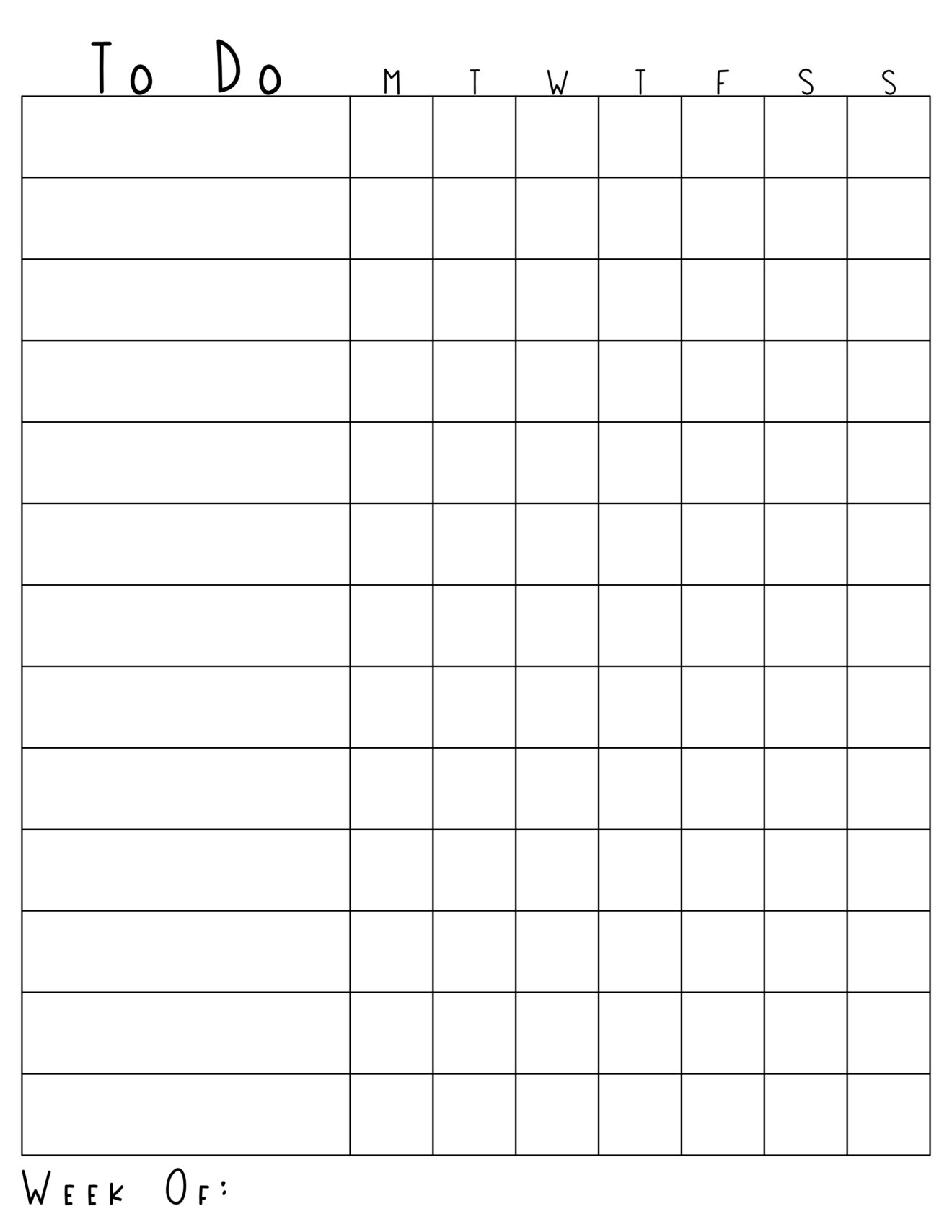 Printable To Do Lists - Spec on a Speck