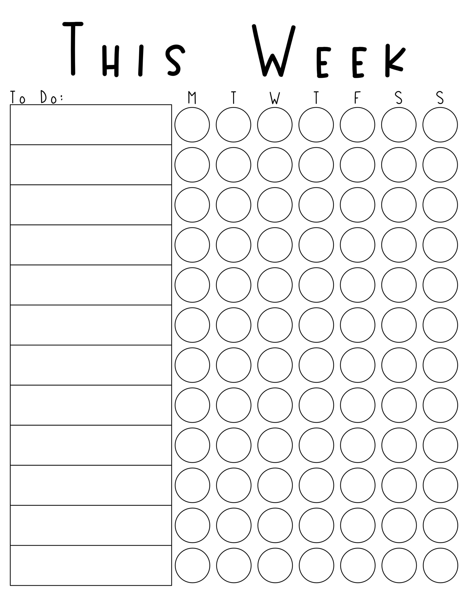 Printable To Do Lists