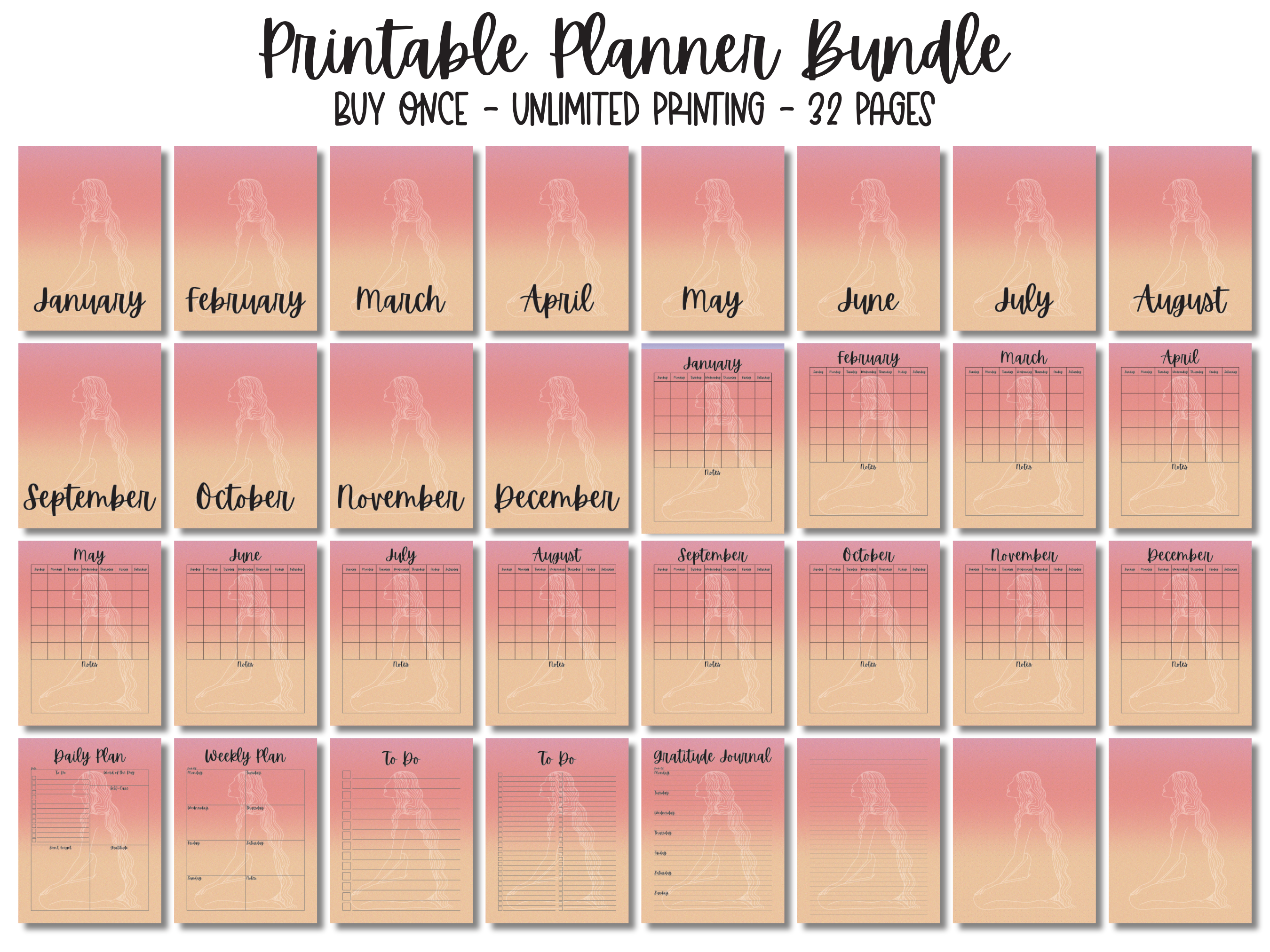 Printable Planner Bundle