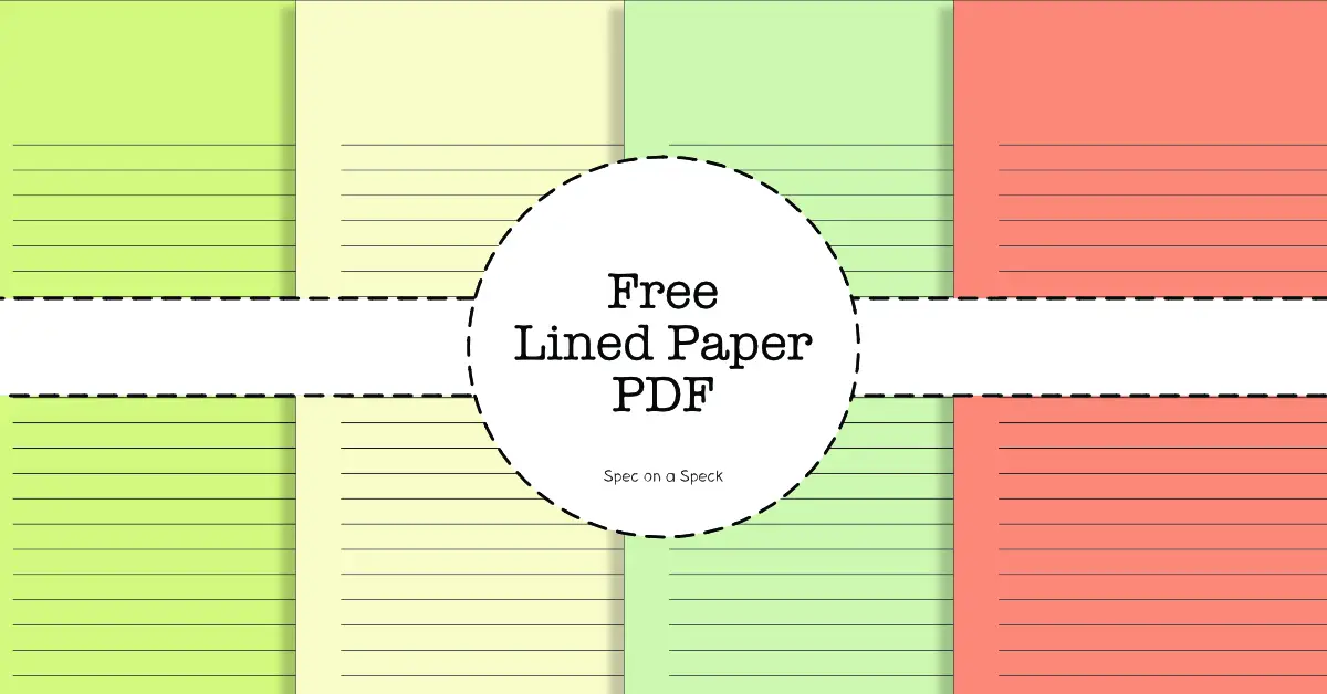printable lined paper pdf