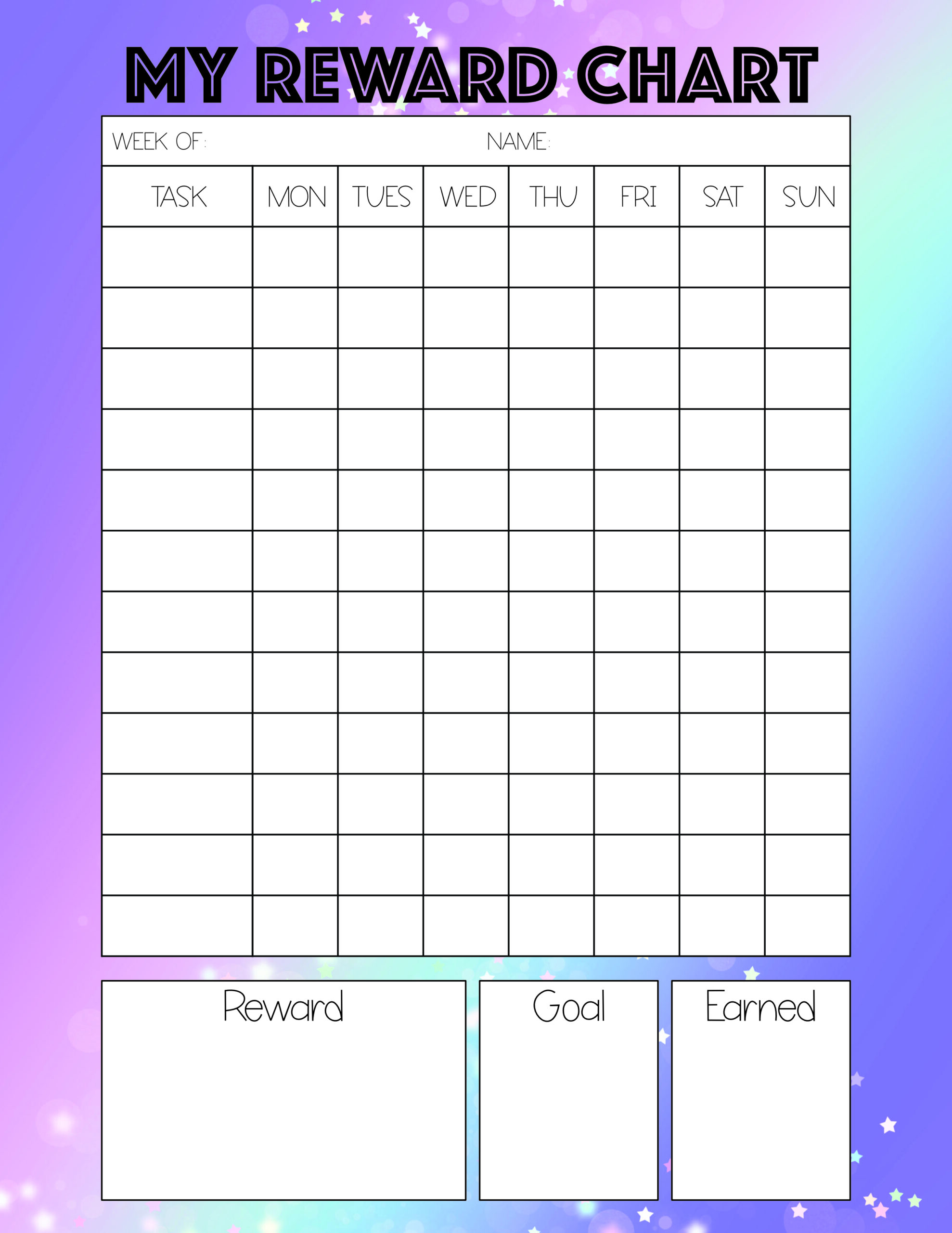 Printable Reward Chart