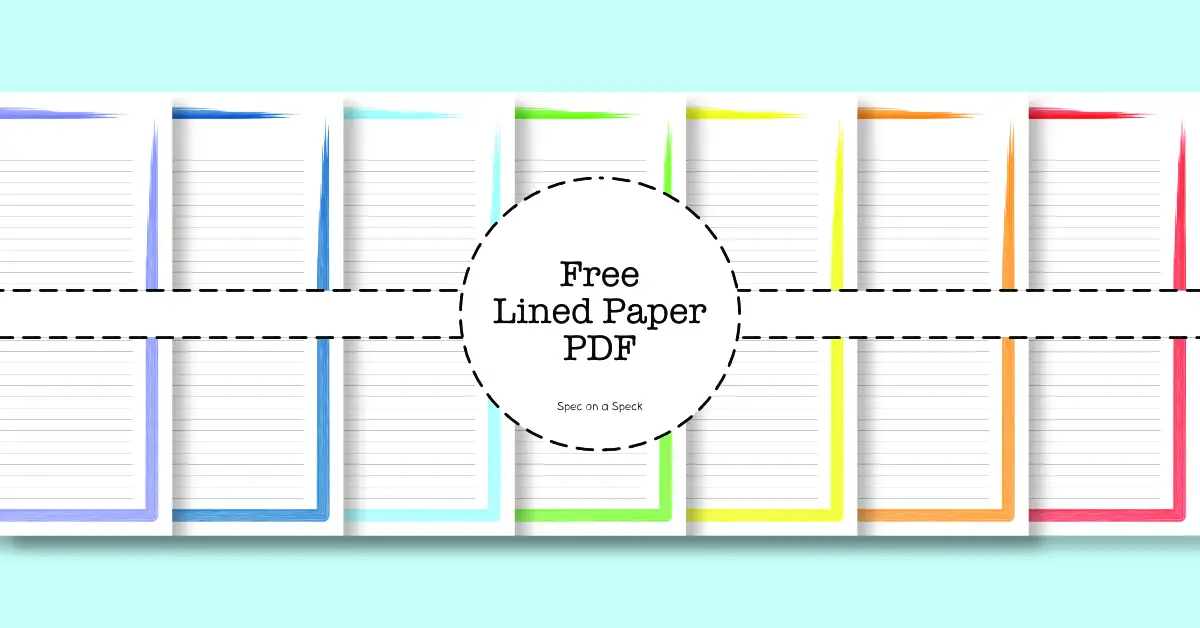 free printable lined paper with decorative borders
