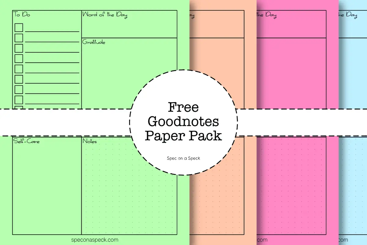 Free Daily Goodnotes Templates
