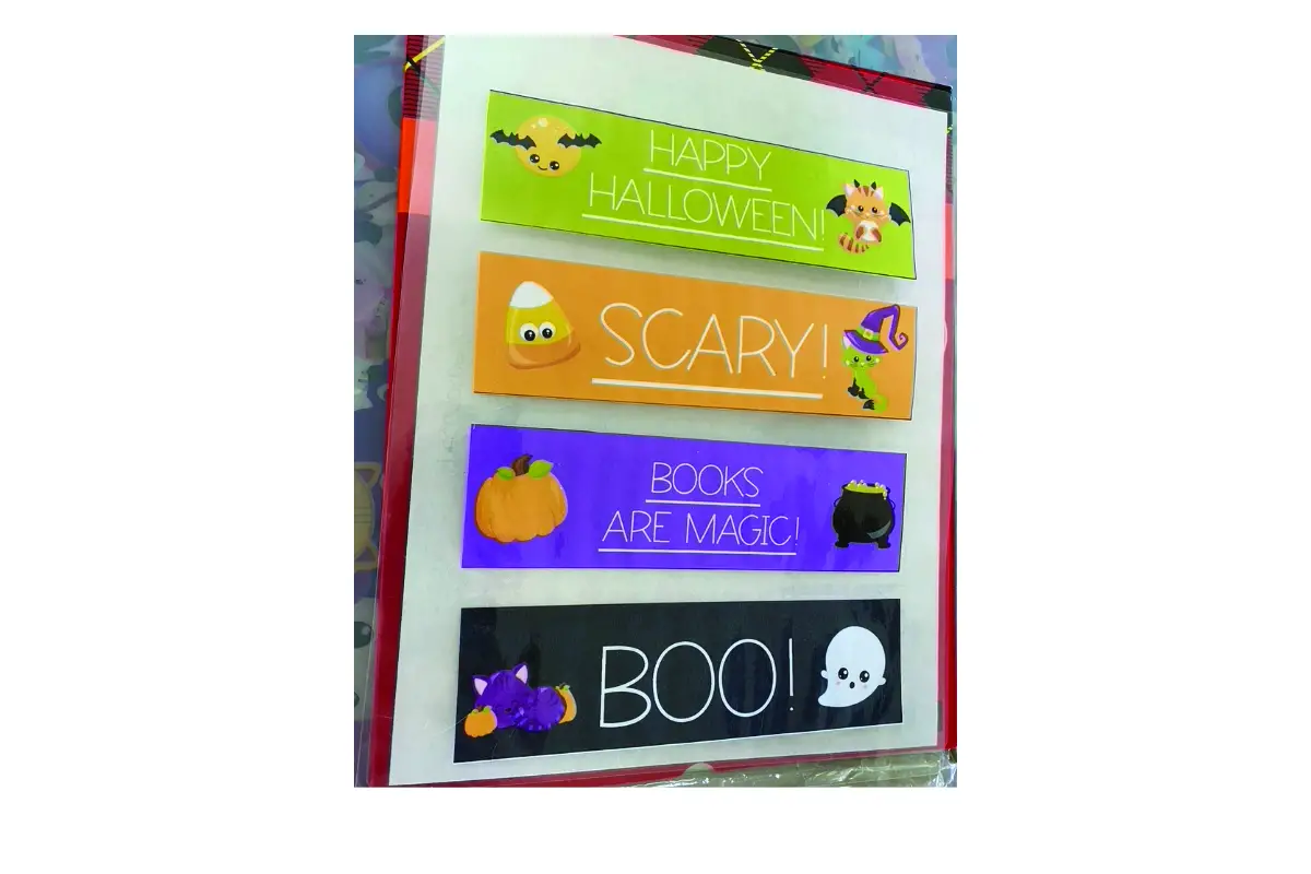 Laminated Halloween Printable Bookmarks