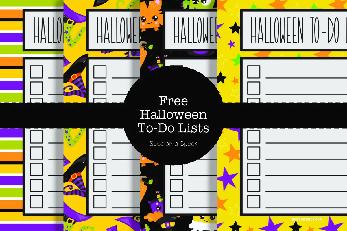 Halloween To-Do List Printable