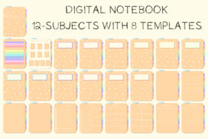 Cute Digital Notebooks