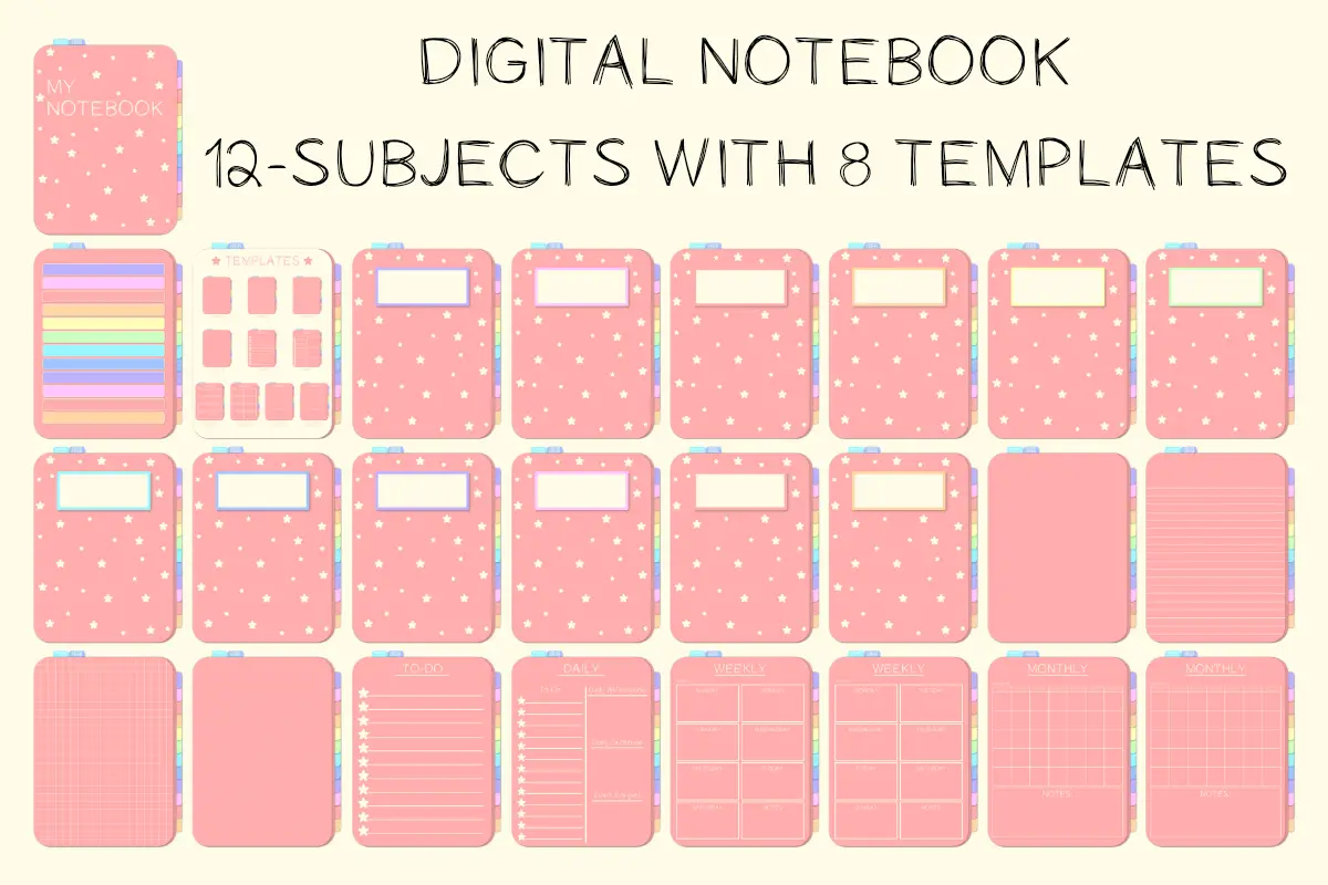 Digital Notebook for Goodnotes