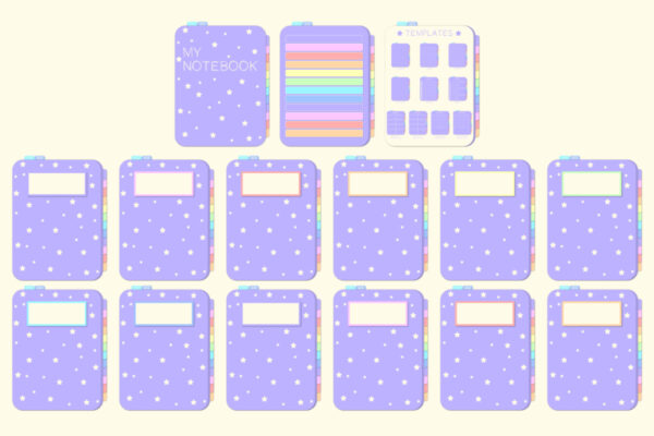 Cute Digital Notebook for Goodnotes
