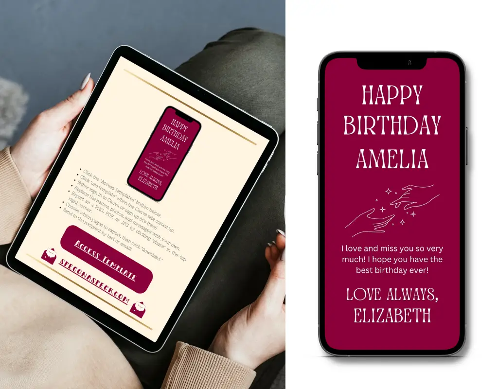Birthday Message on Cell phone