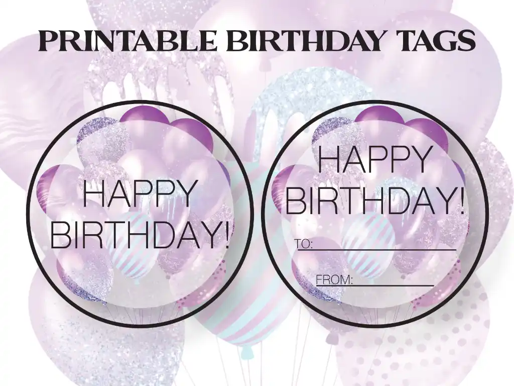 printable birthday tags free