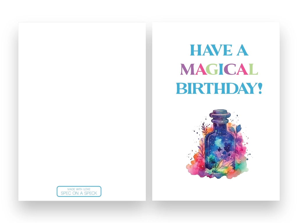 have a magical birthday card printable