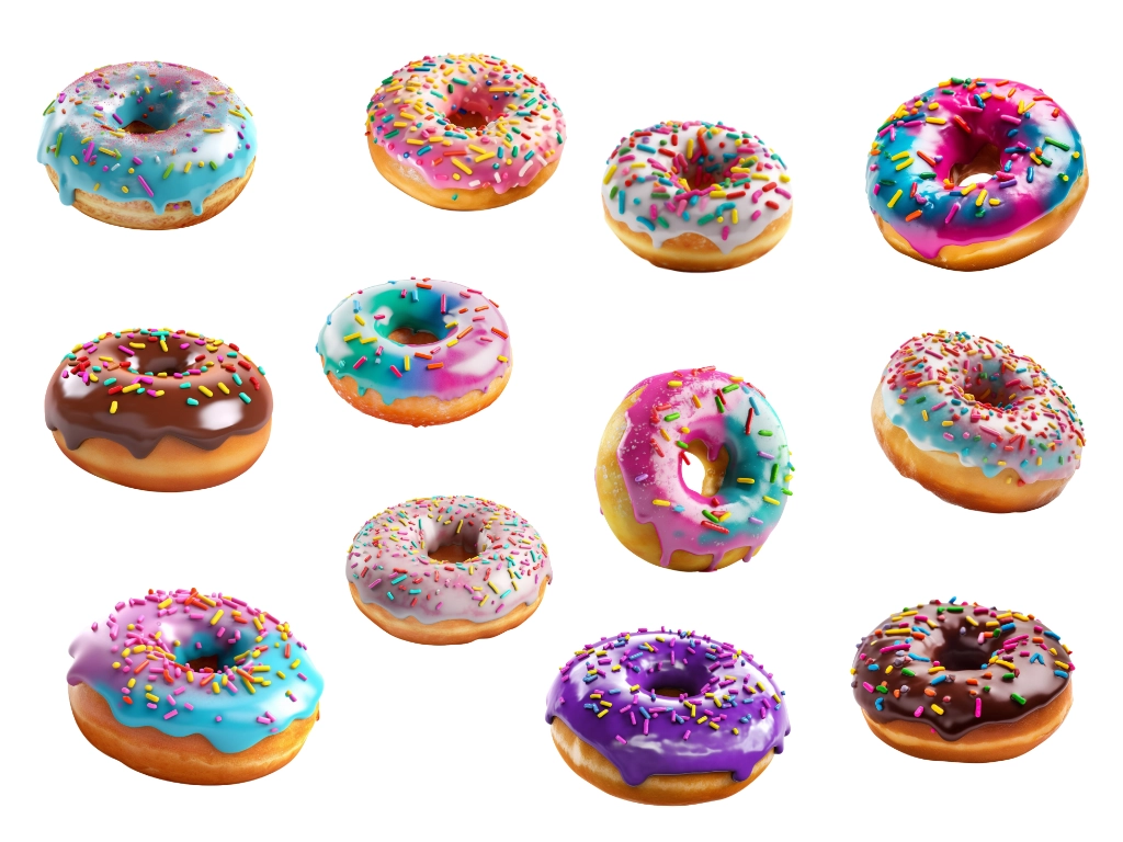 12 cute donut clipart images