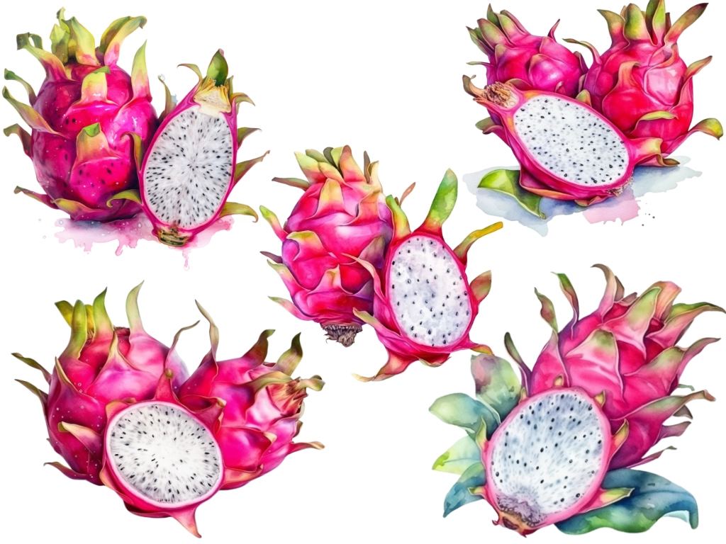 5 Free Dragon Fruit Clipart Images
