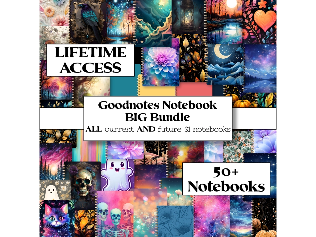 50 goodnotes notebooks digital notebooks