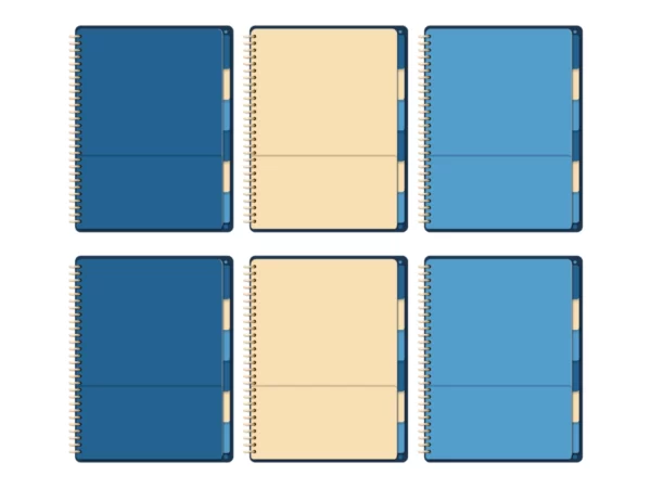 6 subject notebook dividers for goodnotes
