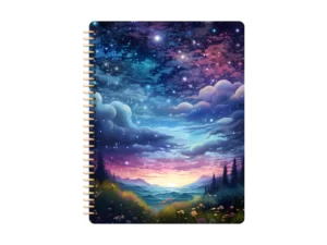 Goodnotes notebook with clouds and stars