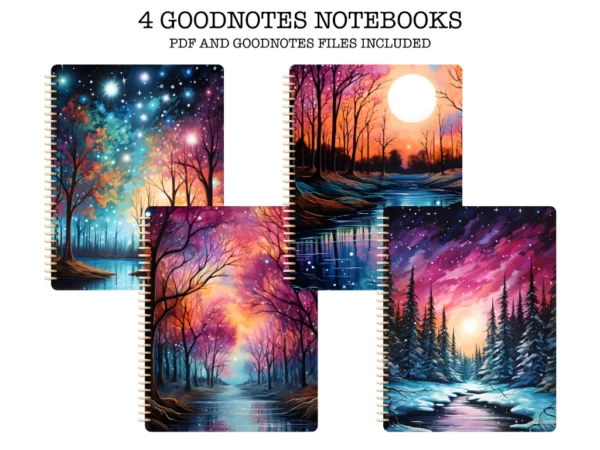 4 GOODNOTES NOTEBOOKS WITH 6-SUBJECTS