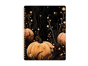 black goodnotes notebook cover with pumpkins for autumn