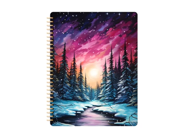 snowy notebook for goodnotes