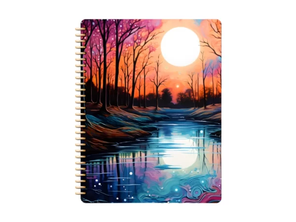 sunset on the river notebook for goodnotes