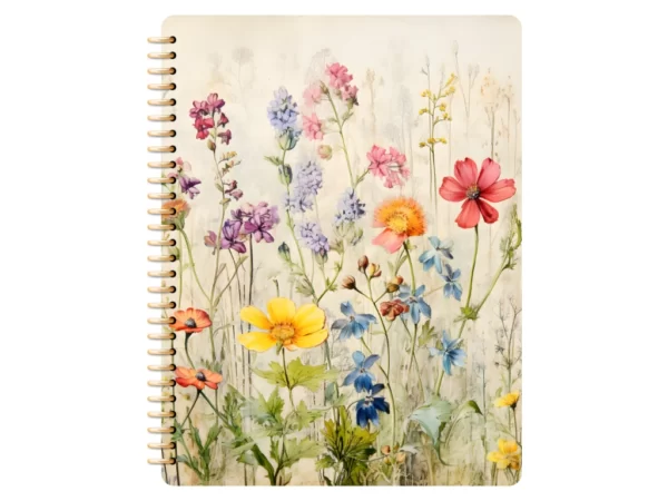 antique notebook goodnotes digital notebook with flowers