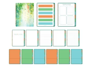 floral vine goodnotes notebook with tabs