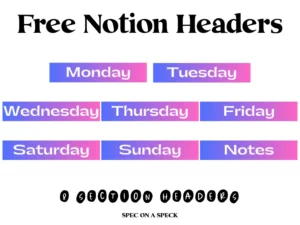 Free Notion Headers Set 3
